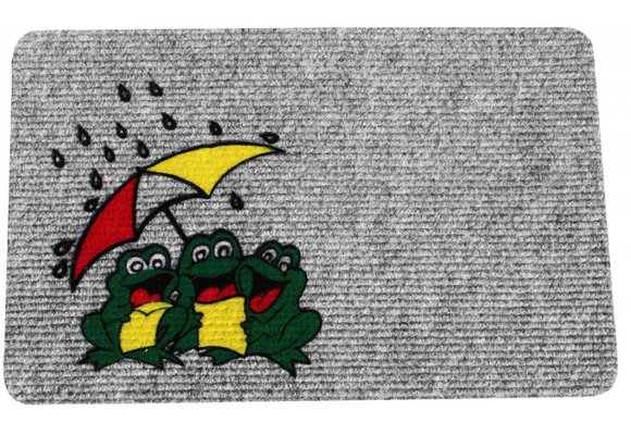 Naaldvilt deurmat Frogs 40 x 60 cm.