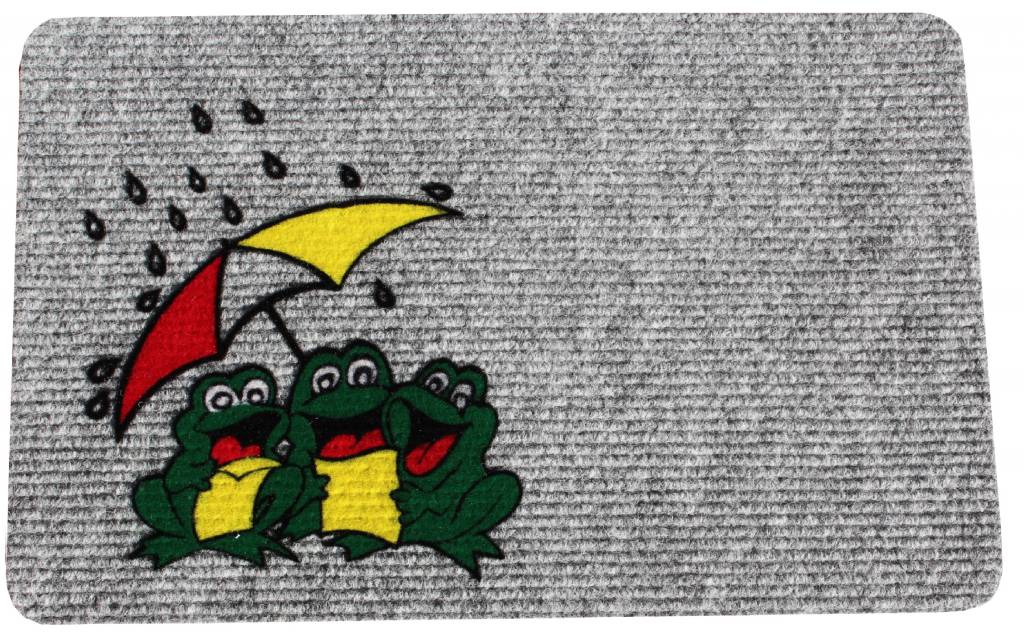 Naaldvilt deurmat Frogs 40 x 60 cm. Naaldvilt deurmat Frogs 40 x 60 cm.