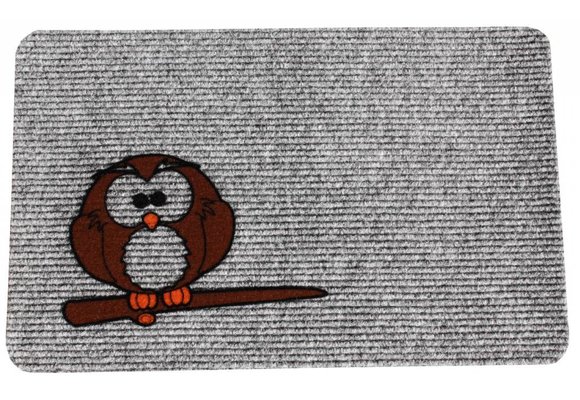 Naaldvilt deurmat Owl 40 x 60 cm.