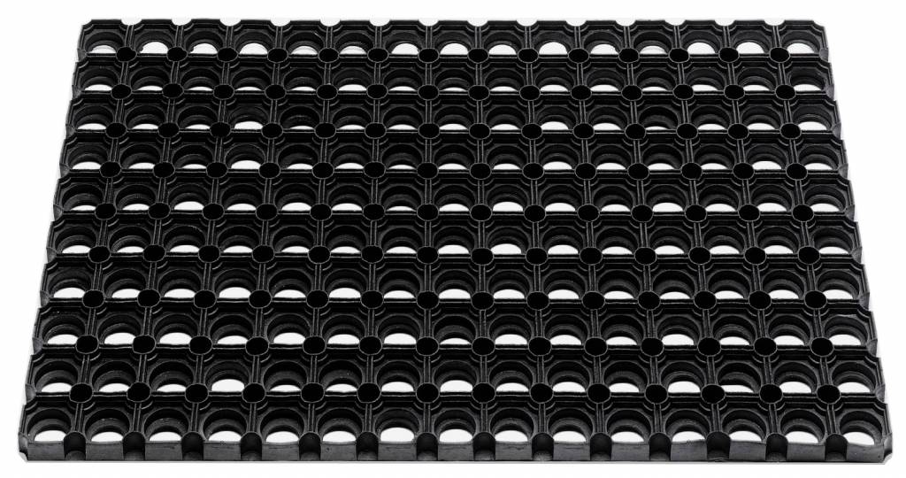 Rubber deurmat Domino 50 x 80 cm. dikte 23 mm.