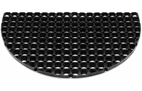 Rubber deurmat Domino halfrond 45 x 75 cm. dikte 23 mm. Rubber deurmat Domino halfrond 45 x 75 cm. dikte 23 mm.