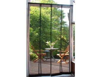 Horgordijn California 100x220 cm.  Zwart