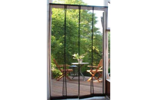 Horgordijn California 100x220 cm.  Zwart