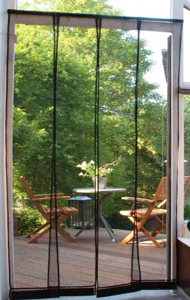 Horgordijn California 100x220 cm.  Zwart