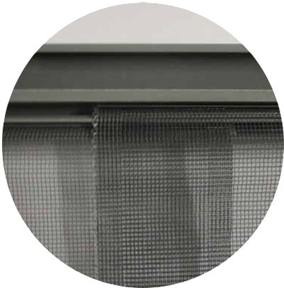 Horgordijn California 100x220 cm.  Zwart Horgordijn California 100x220 cm.  Zwart