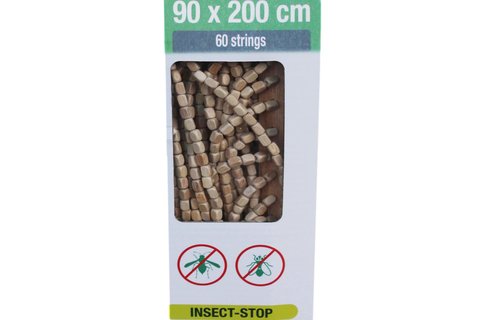 Deurgordijn Houtparels "Wood  Naturel" 90x200 cm.