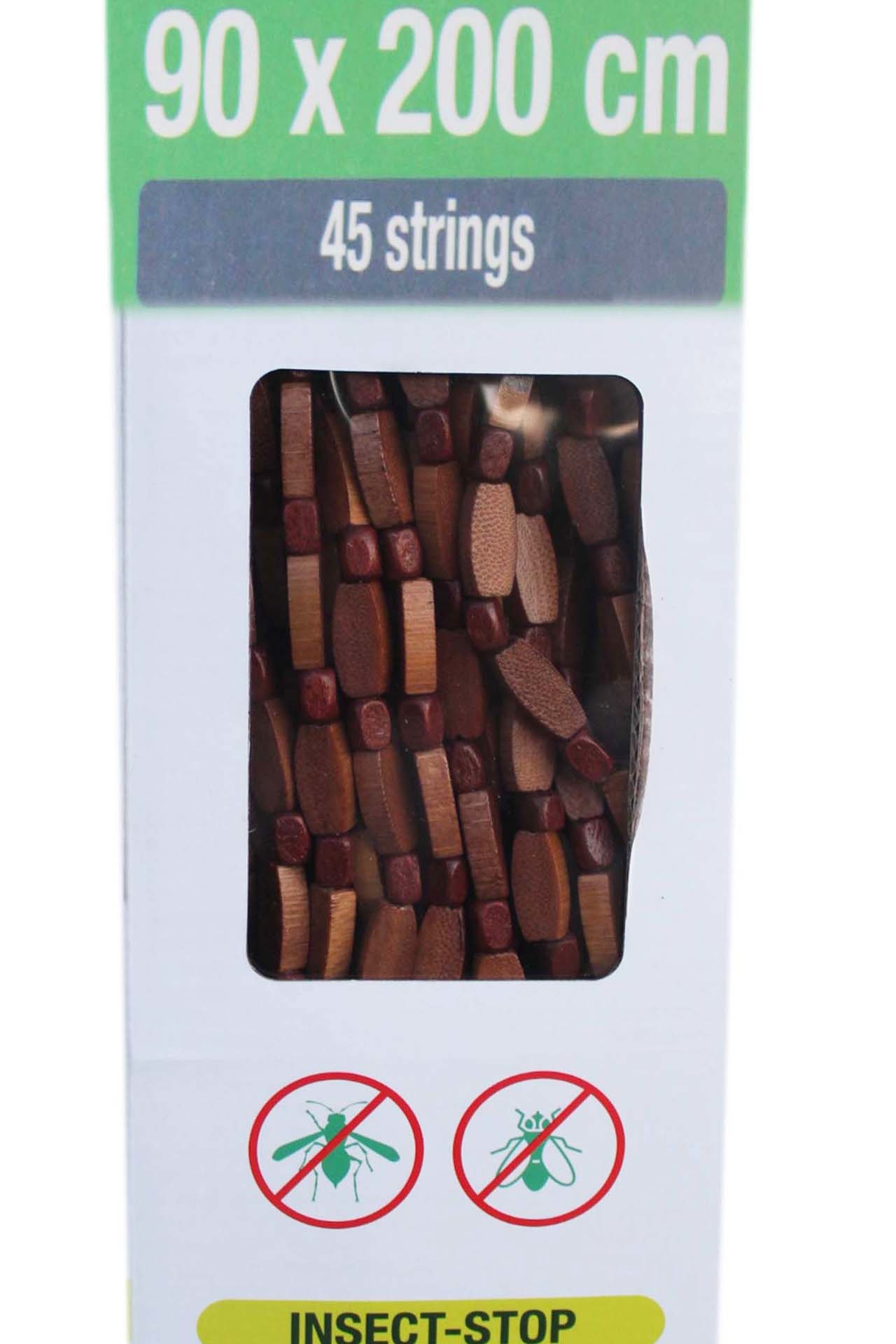 Deurgordijn Houtparels "Wood Brown" 90x200 cm. Deurgordijn Houtparels "Wood Brown" 90x200 cm.