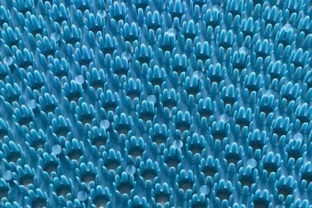 Deurmat Trendy ocean Blauw "Grasmat" 40x60 cm.