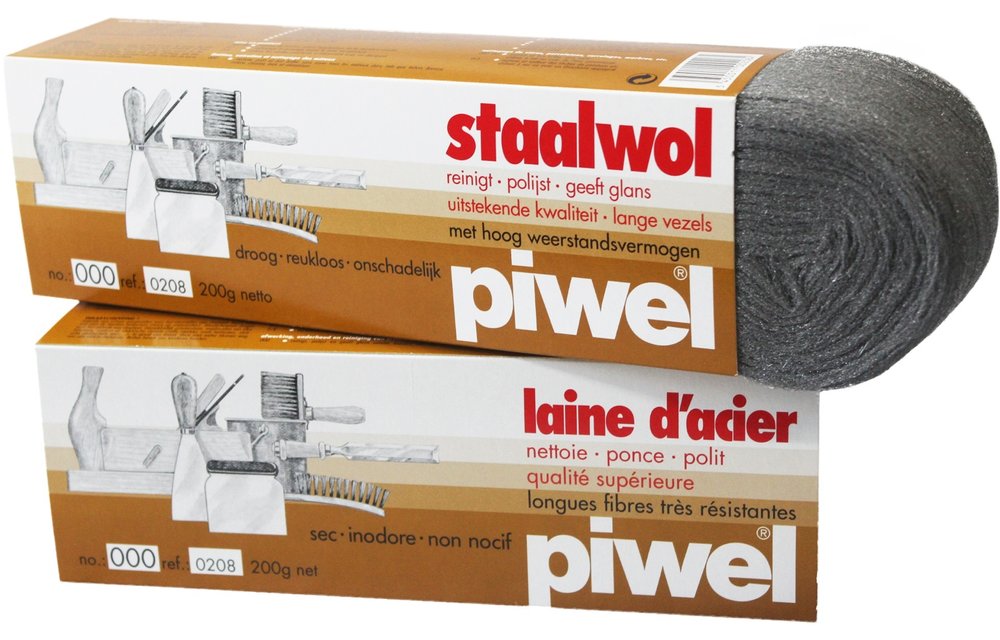 Piwel Staalwol 200gr  nr 000 -  ultra fijn