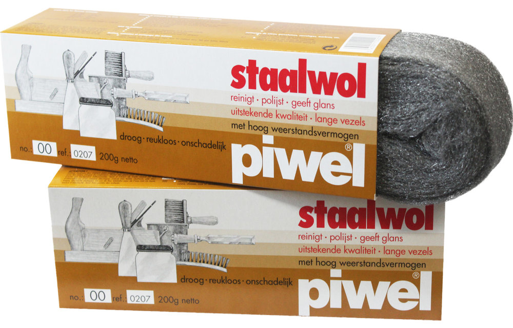 Piwel Staalwol 200gr  nr 00 -  zeer fijn