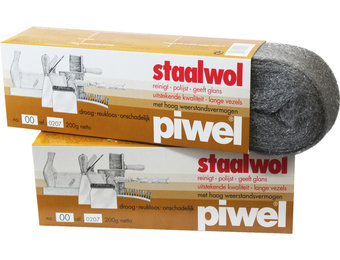 Piwel Staalwol 200gr  nr 00 -  zeer fijn
