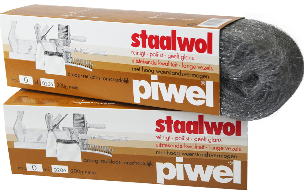 Piwel Staalwol 200gr  nr 0 -  fijn