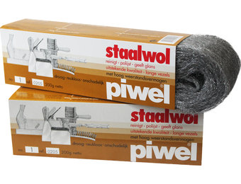 Piwel Staalwol 200gr  nr 1 -  fijn