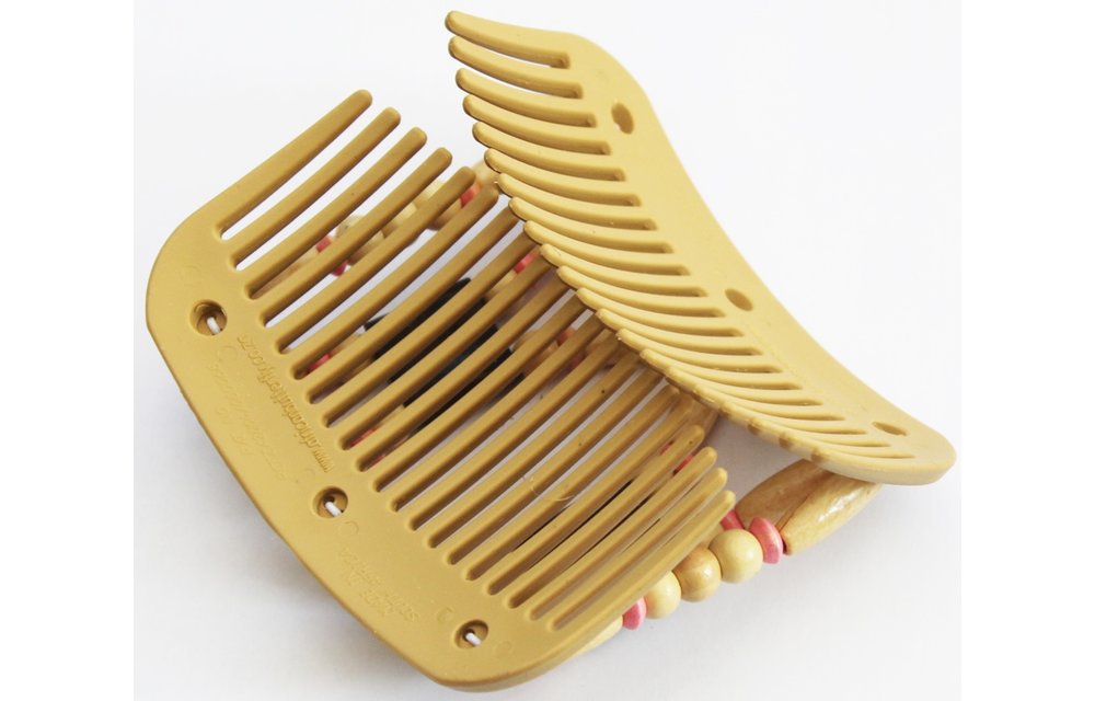 African Butterfly Hair Clips - Beige/ beige-pink African Butterfly Hair Clips - Beige/ beige-pink