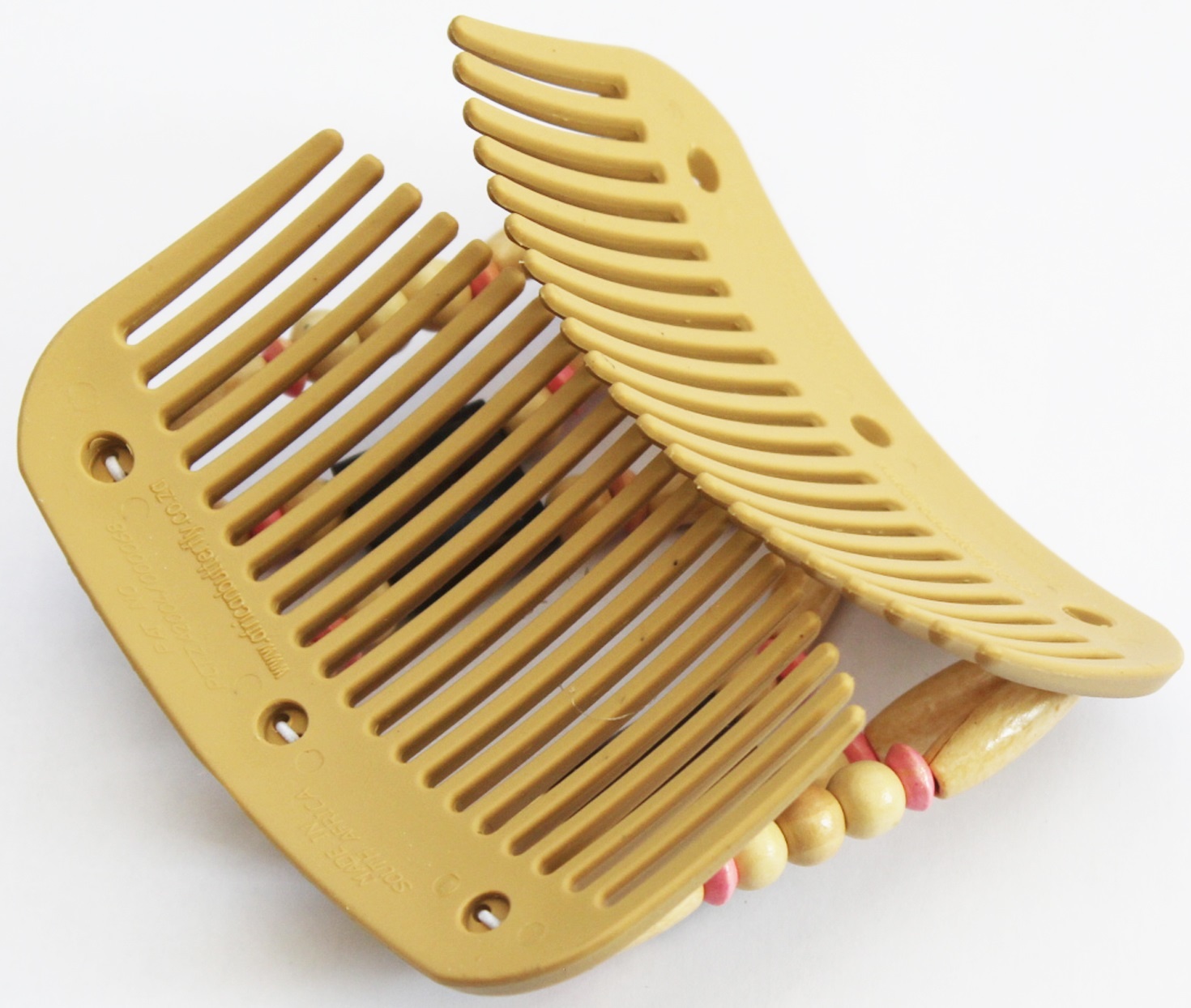 African Butterfly Hair Clips   -  Beige/ beige-pink African Butterfly Hair Clips   -  Beige/ beige-pink