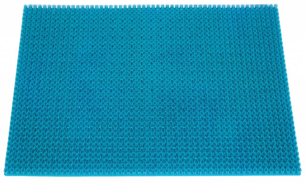 Deurmat Trendy ocean Blauw "Grasmat" 40x60 cm.