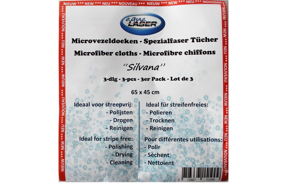 Silvana Neon -  Microvezeldoeken 65 x 45 cm  ( 3 stuks )