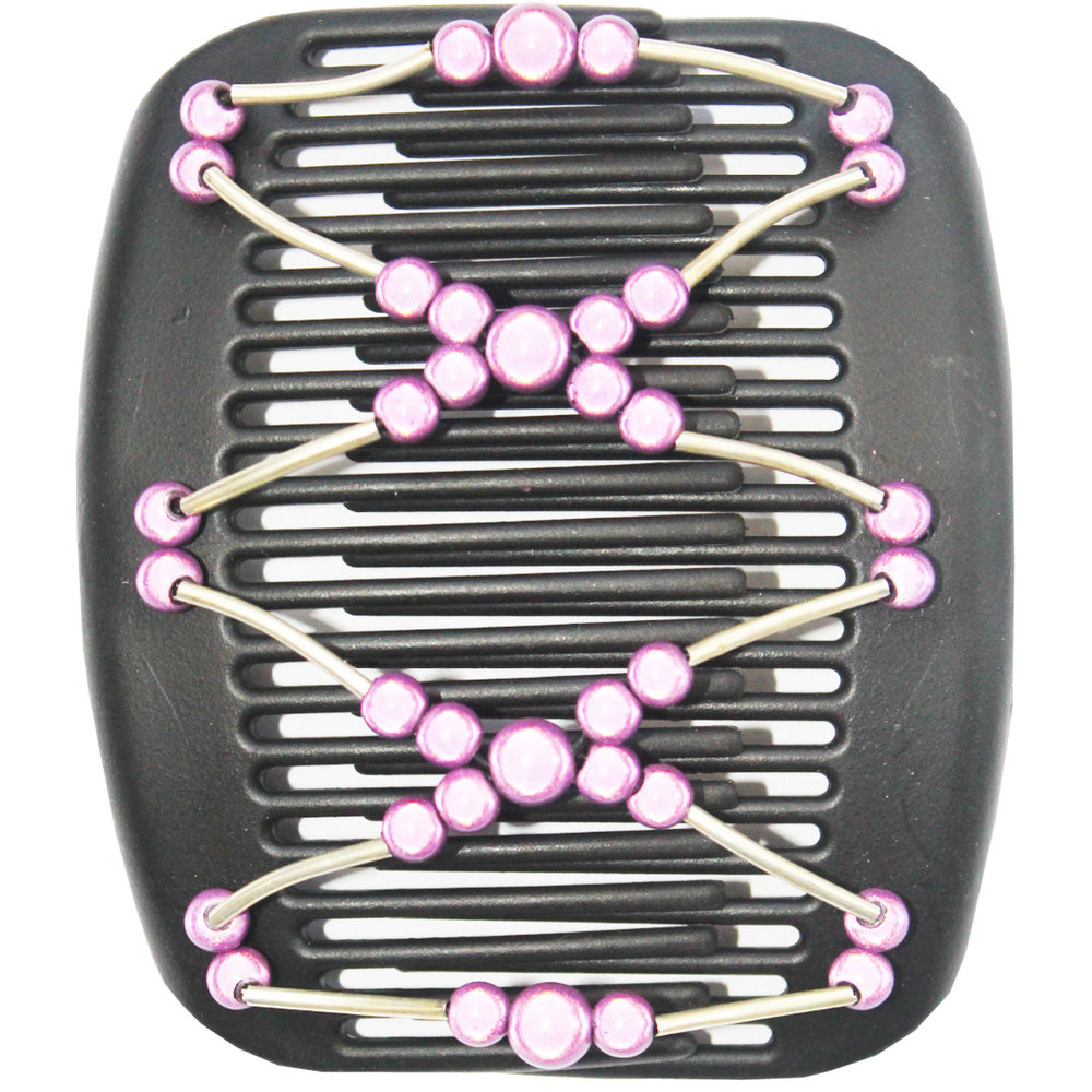 African Butterfly Hair Clips Black / Pink pearls Megatip.be