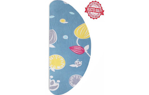 Strijkplankovertrek Banaan -  Blauw Close flower