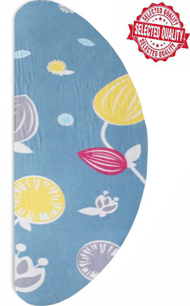 Strijkplankovertrek Banaan -  Blauw Close flower