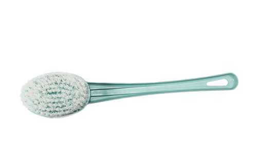 Badborstel  zacht Nylon - pvc steel lichtblauw