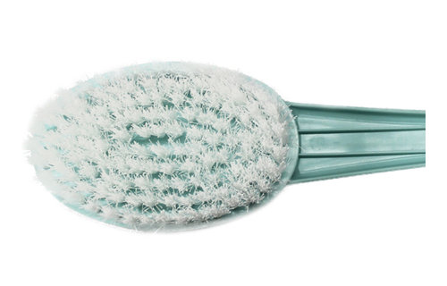 Badborstel  zacht Nylon - pvc steel lichtblauw