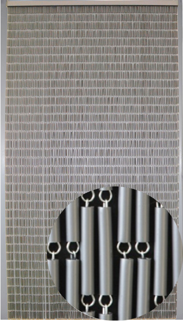 Luxe Vliegengordijn  TUPE - 100x232cm.   Zilver