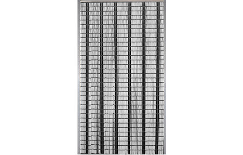 Luxe Vliegengordijn  TUPE - 100x232cm.   Wit/Zwart/Grijs