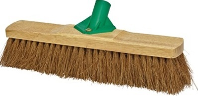 Kokosbezem Superior  40 cm met steelhouder