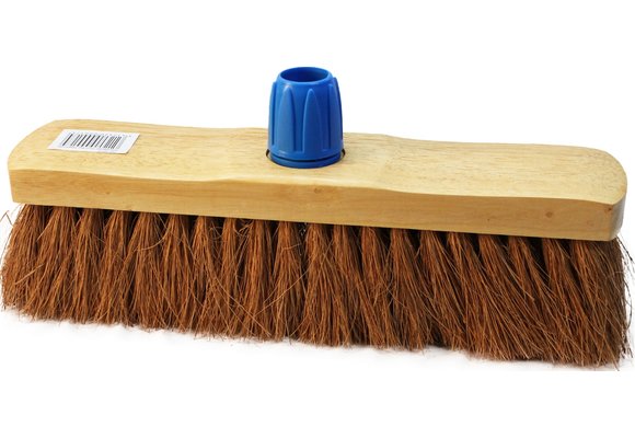 Keerborstel coco 33 cm met steelhouder