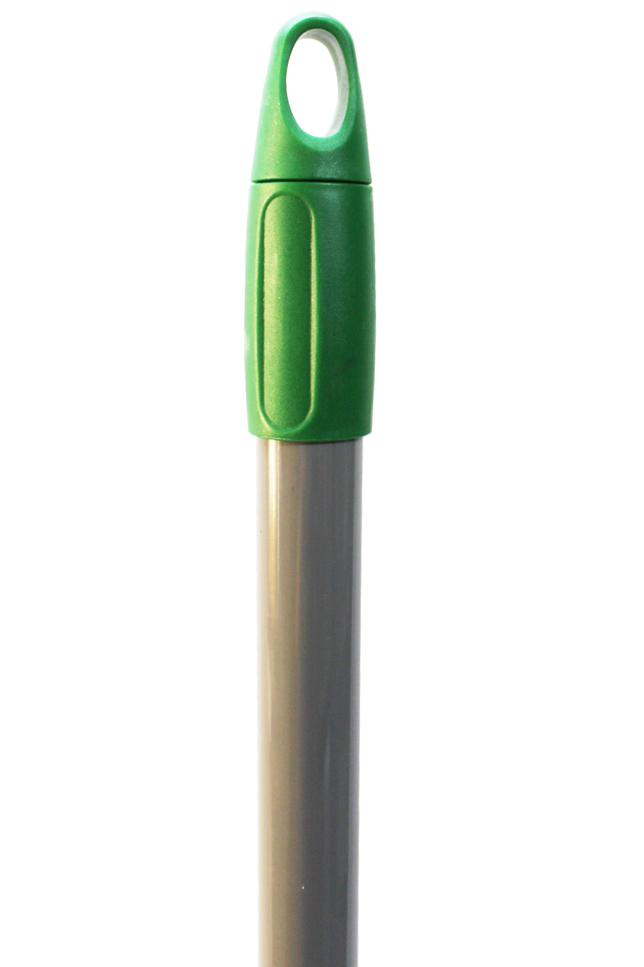 Metalen borstelsteel geplastificeerd met schroefdraad - 150 cm