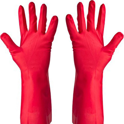 Huishoudhandschoenen Nitril - Rood