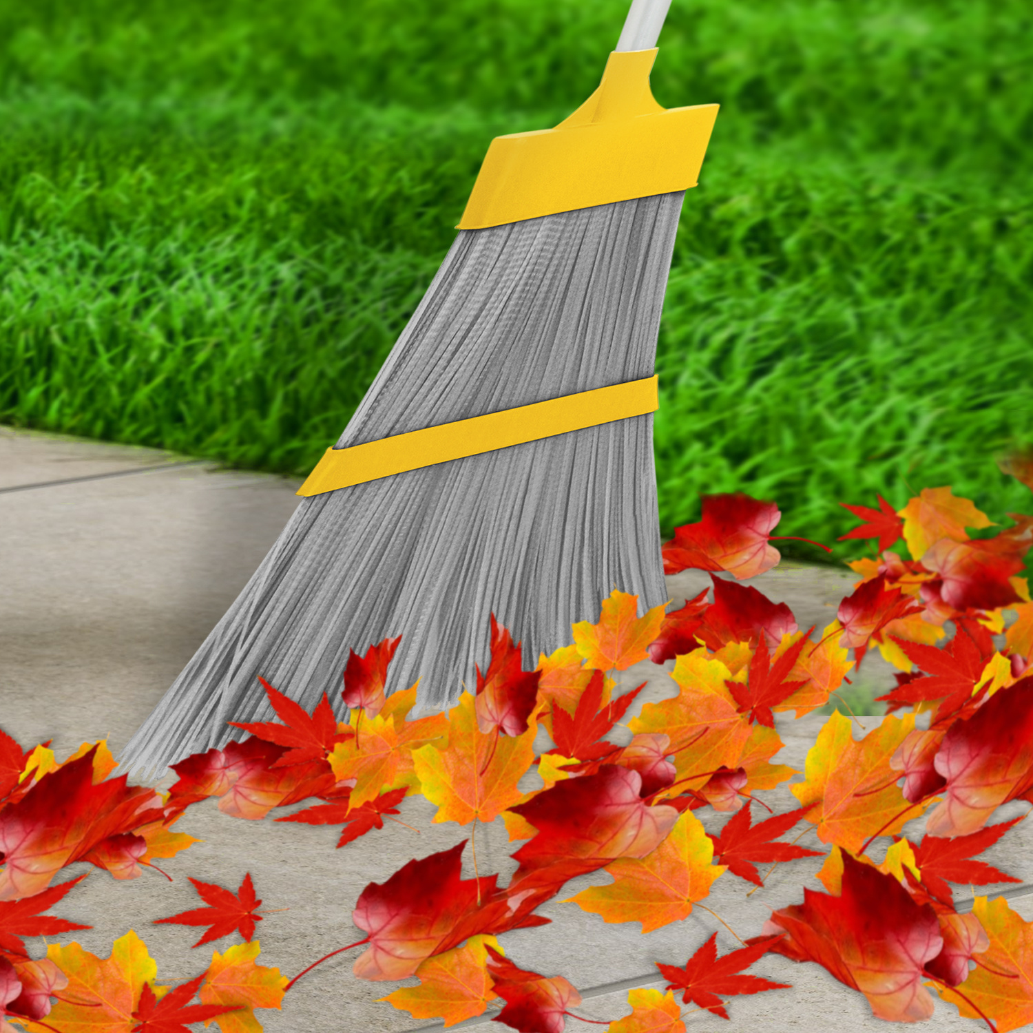 PVC bezem "Buiten borstel" met telescoopsteel PVC bezem "Buiten borstel" met telescoopsteel