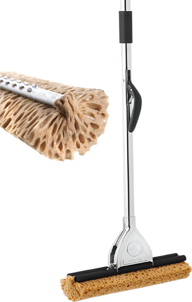 Vloermop met uitwringbare spons