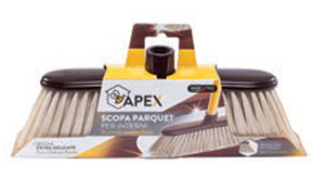 Extra zachte bezem  voor houten vloeren met telescoopsteel