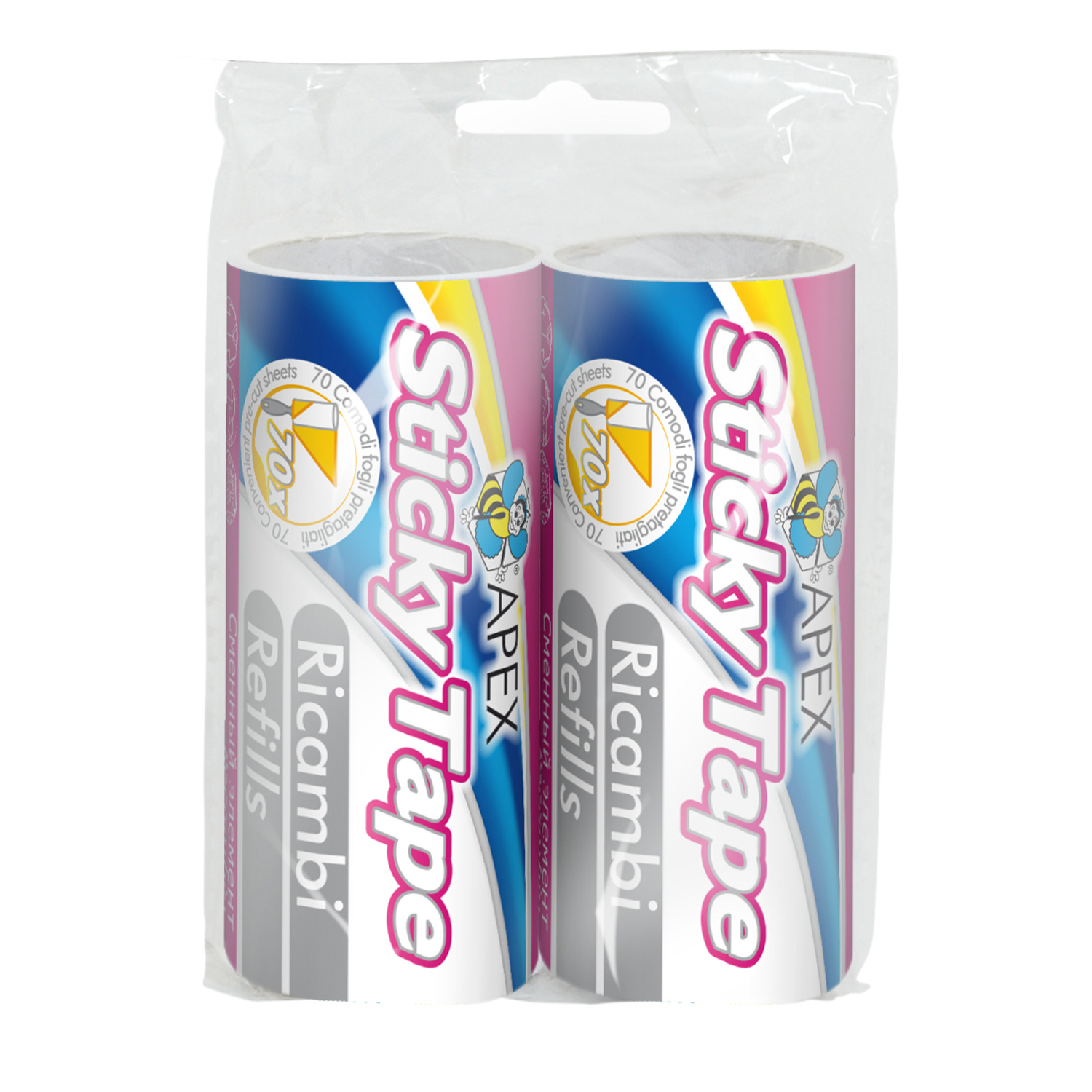 Navulling Kleefrollers 2 st. X 10 meter Navulling Kleefrollers 2 st. X 10 meter