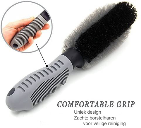 Velgen reinigingsborstel  met ergonomische handgreep