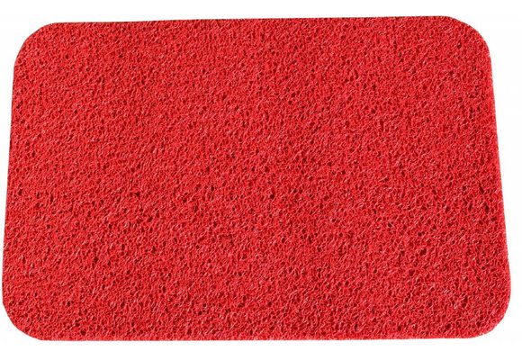 Deurmat Curly Rood 60 x 80 cm.
