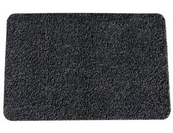 Deurmat Curly Zwart 60 x 80 cm.