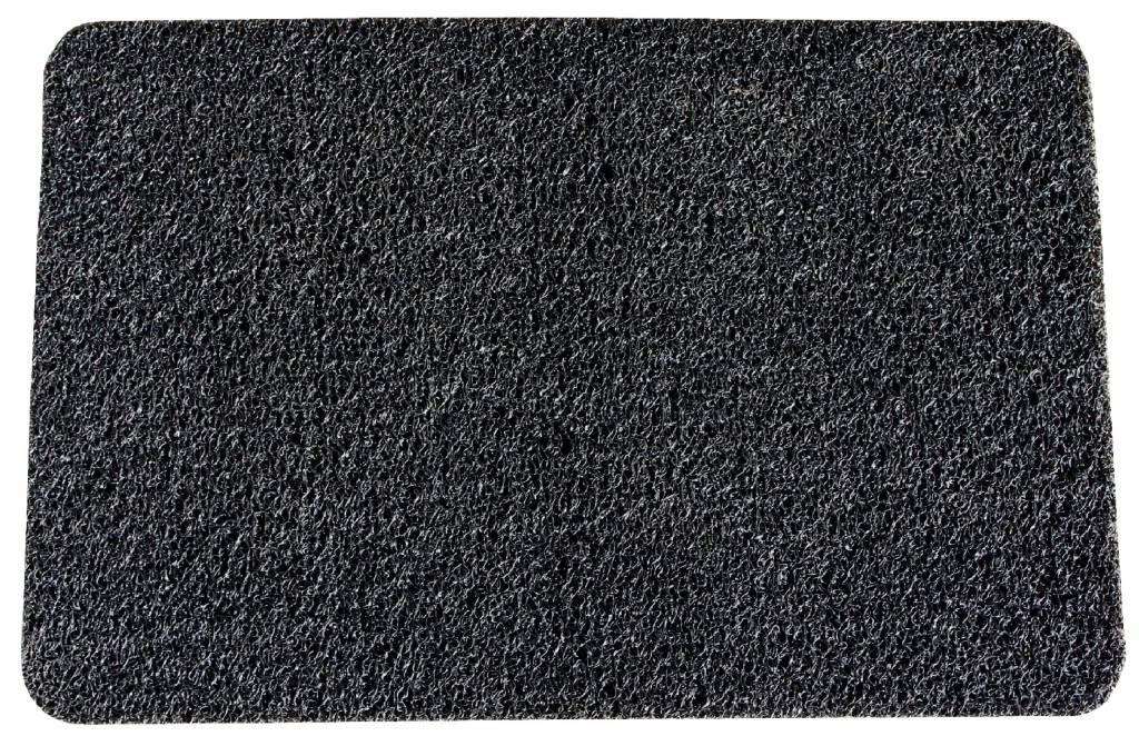 Deurmat Curly Zwart " Spaghettimat " 60 x 80 cm. Deurmat Curly Zwart " Spaghettimat " 60 x 80 cm.