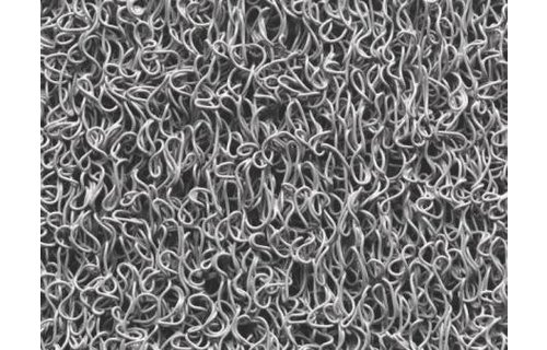 Deurmat Curly Grijs " Spaghettimat " 60 x 80 cm.