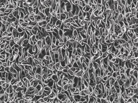 Deurmat Curly Grijs " Spaghettimat " 60 x 80 cm.