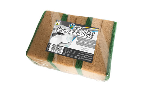 Maxi- Absorberende Schuurspons - 6 st. Maxi- Absorberende Schuurspons - 6 st.