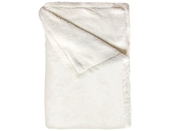 Bear Dream Sherpa Fleece deken  130 x 170 cm  -  White