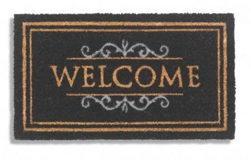 Kokosmat Welcome Zwart 40 x 70 cm.