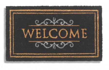Kokosmat Welcome Zwart 40 x 70 cm.