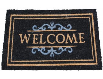 Kokosmat Welcome Zwart 40 x 70 cm.