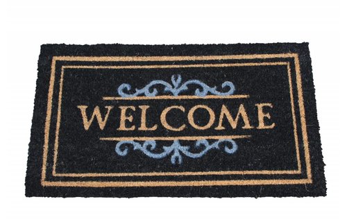 Kokosmat Welcome Zwart 40 x 70 cm.