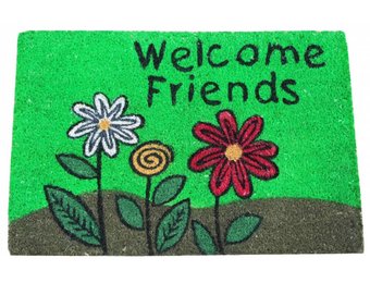 Kokosmat Welcome Friends 40x60 cm.