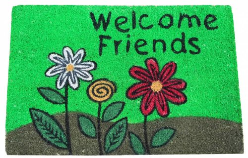 Kokosmat Welcome Friends 40x60 cm.
